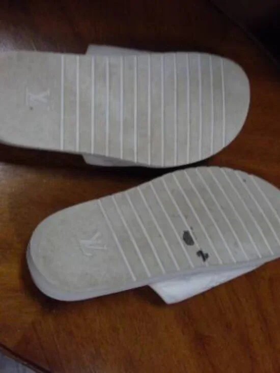 Louis Vuitton Miami Mules White Men's Size 13 - Picture 3 of 3